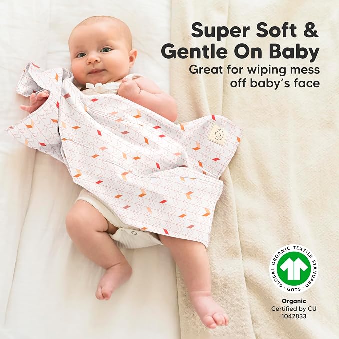 Organic Burp Cloths Baby Boy, Girl - Image 4