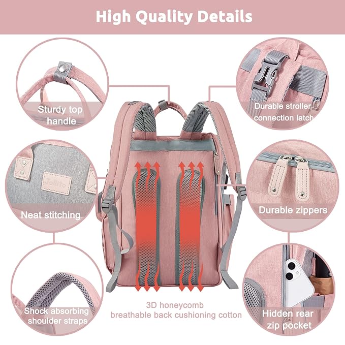 JOLLITO Baby Diaper Bag Backpack - Image 5
