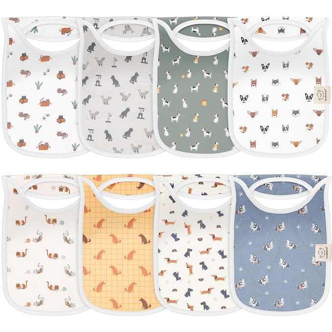 8-Pack Baby Bibs for Boys, Girls by KeaBabies