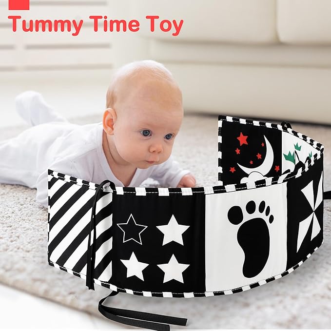 URMYWO Black and White Baby Toys, Tummy Time High Contrast Newborn Toys 0-3 - Image 7