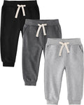 3 Pack Fleece Toddler Boys Sweatpants Kids Joggers Soft Cotton Toddler Boys by Unknown