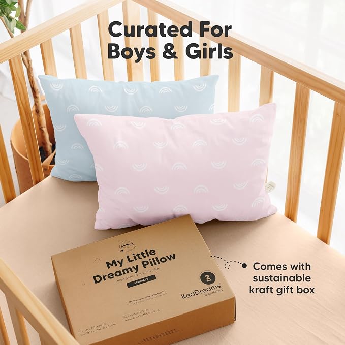 KeaBabies 2-Pack Toddler Pillow 13x18 - Image 9