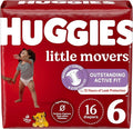 Huggies Size 6 Diapers, Little Movers Baby Diapers, Size 6, Packaging May Vary by Huggies%C2%AE