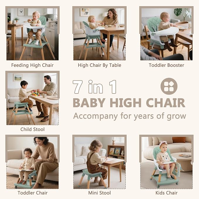Kinder King 7 in 1 Baby High Chair - Image 2