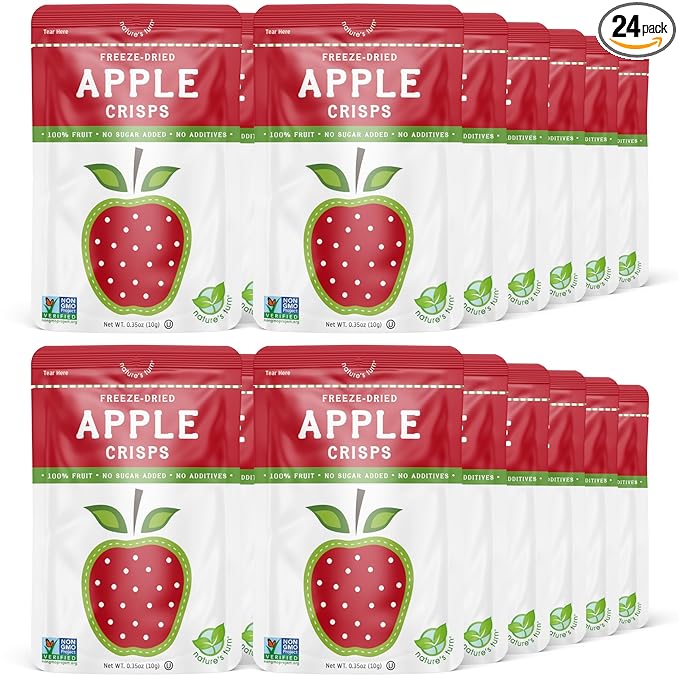 Nature’s Turn Freeze-Dried Apple Crisps – Healthy, Gluten-Free, Crispy & by NaturesTurn