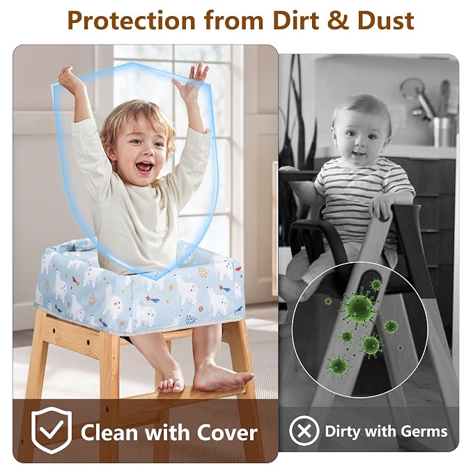 High Chair Cover for Baby Restaurant: Sprouterie Baby Highchair Covers for - Image 2