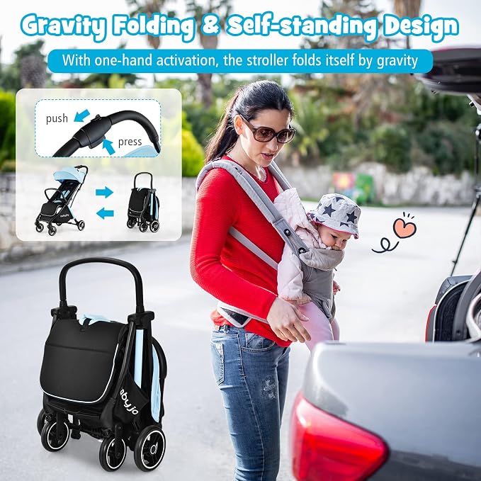 BABY JOY Lightweight Baby Stroller, Compact Travel Stroller - Image 2