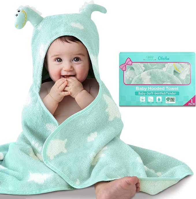 VOOVA & MOVAS Thick Baby Hooded Bath Towel by VOOVAMOVAS
