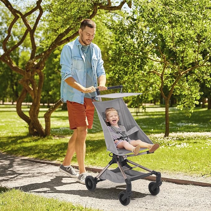 Lightweight Baby Travel Stroller – Compact & Airplane-Friendly Design, One-Hand - Image 8