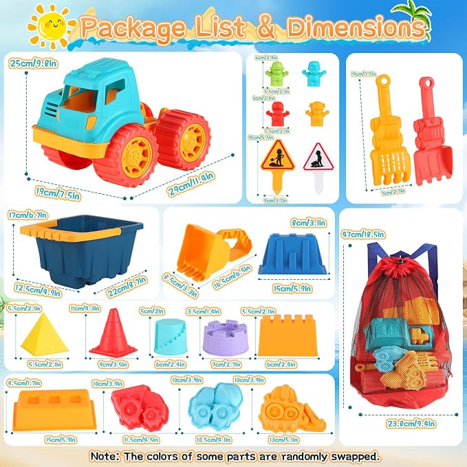 Beach Sand Toys, Large Dump Truck - Image 7