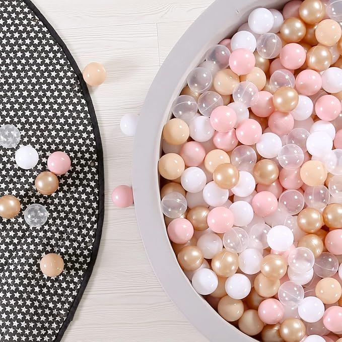 GOGOSO Ball Pits Balls for Toddlers Pack of 50 100 200 Plastics Shape Ball - Image 6