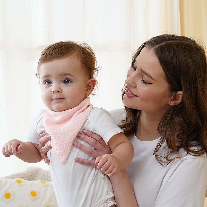 Muslin Baby Bibs Baby Drool Bandana Bibs - Image 2