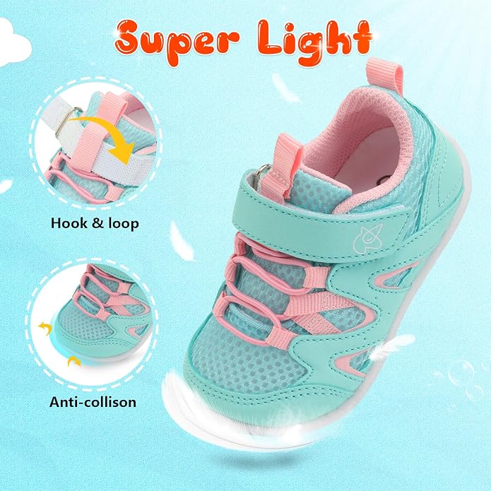 LeIsfIt Baby Shoes Boys Girls First Walking Shoes Non-Slip Toddler Breathable - Image 3