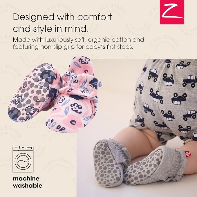 Zutano Organic Baby Booties Newborn Infant, Lost Baby Socks Solution, 18-24 - Image 2