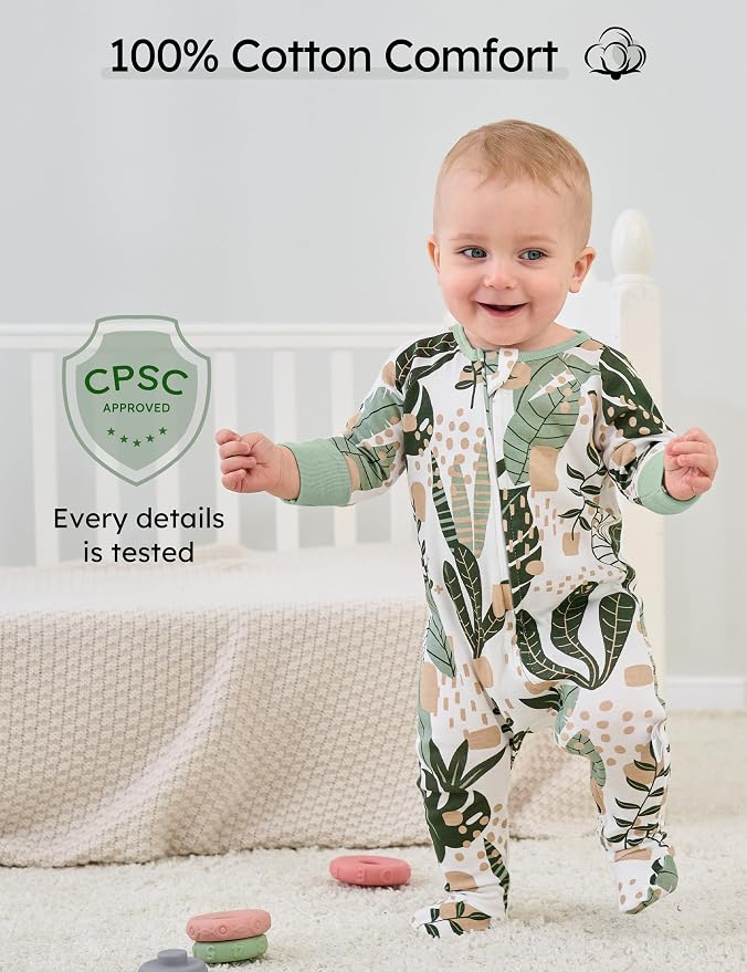 Yoofoss Baby Pajamas 100% Cotton Baby Sleepers - Image 2