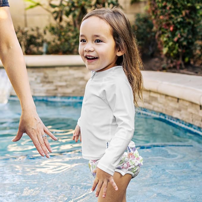 green sprouts Baby Toddler Eco Ruffle Snap Swim Diaper - Image 2