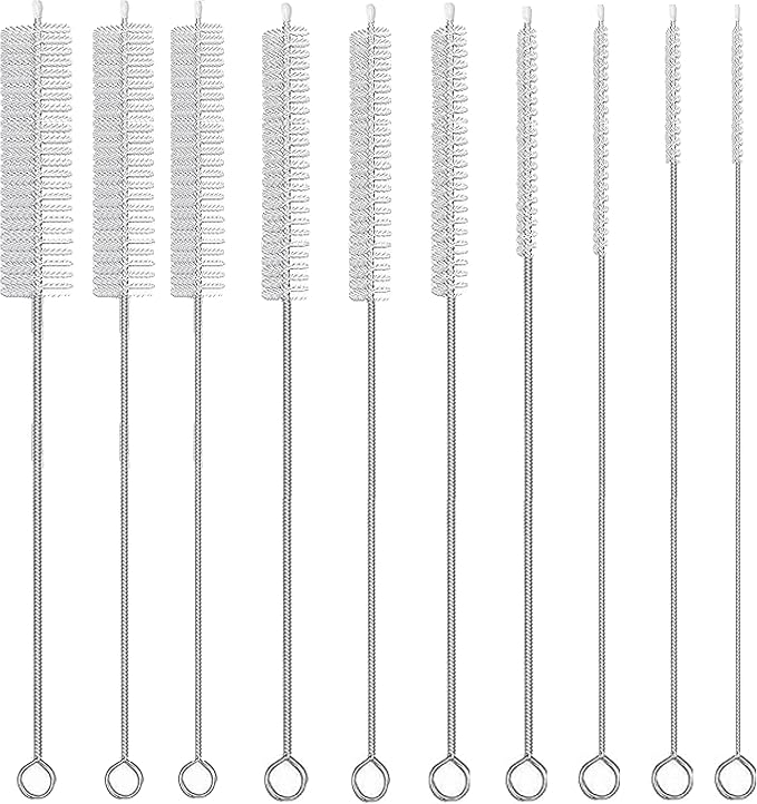 Straw Brush Cleaner, Straw Brush Set 10 Pack, Straw Clean Brush by CIDYAUST