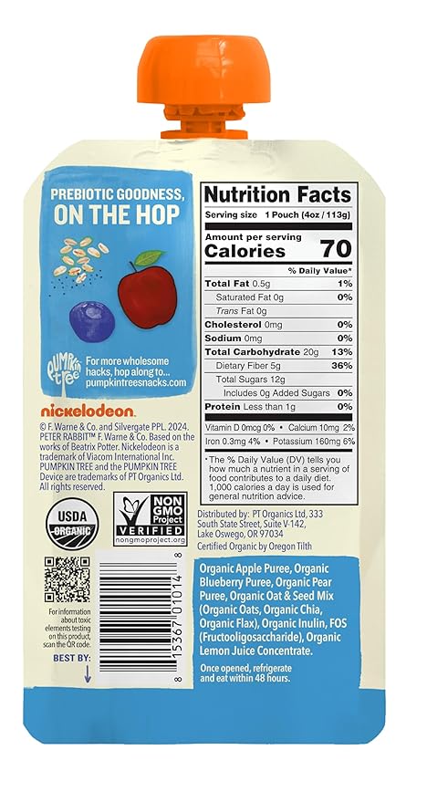 Pumpkin Tree Peter Rabbit Organics Super Oats & Seeds Variety Pack - Image 3