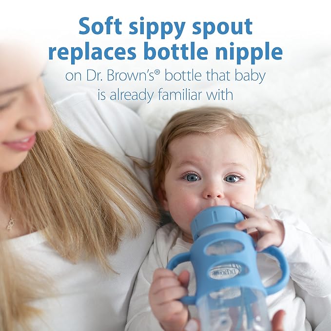 Dr. Brown's Milestones Wide-Neck Sippy Spout Bottle - Image 3