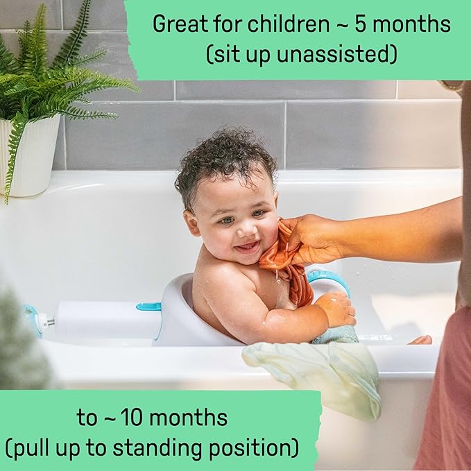 Ingenuity My Bath Seat for Sit-Up Baby Bathing, Sure & Secure Suction Cups - Image 3