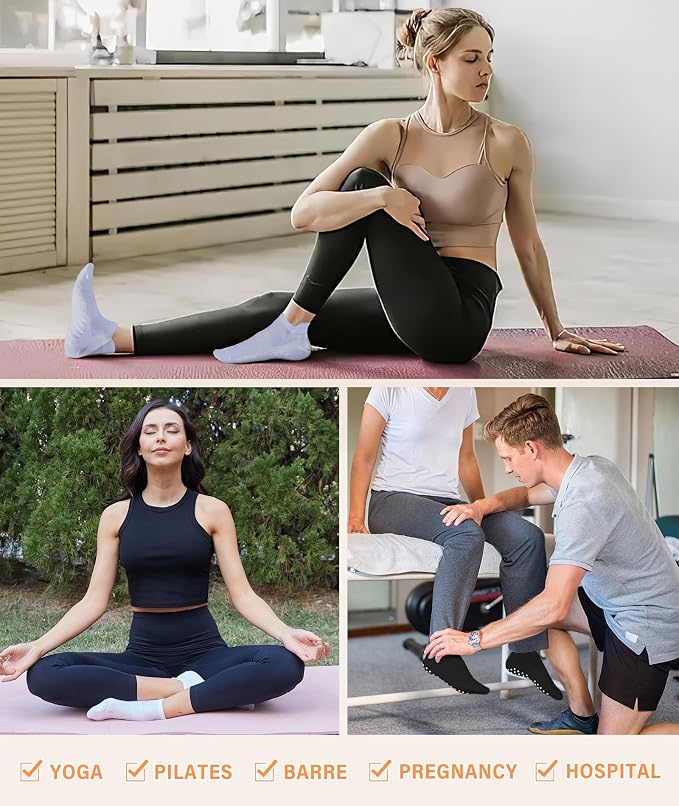 DIBAOLONG Pilates Socks with Grips - Image 5
