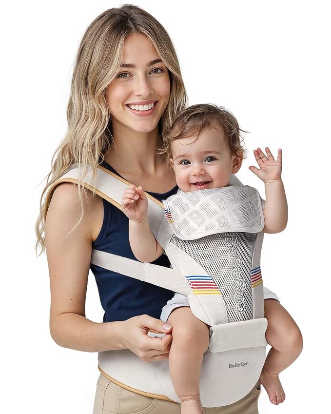 Baby Carrier with Hip Seat, BeBeBus 2-in-1 Ergonomic Newborn to Toddler Carrier by bebebus
