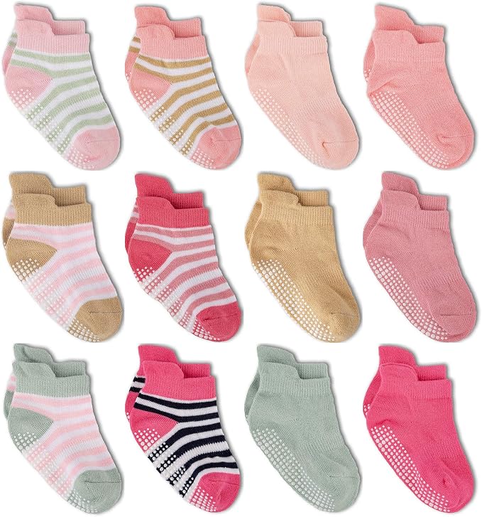 Zaples Baby Non Slip Grip Ankle Socks by ZAPLES