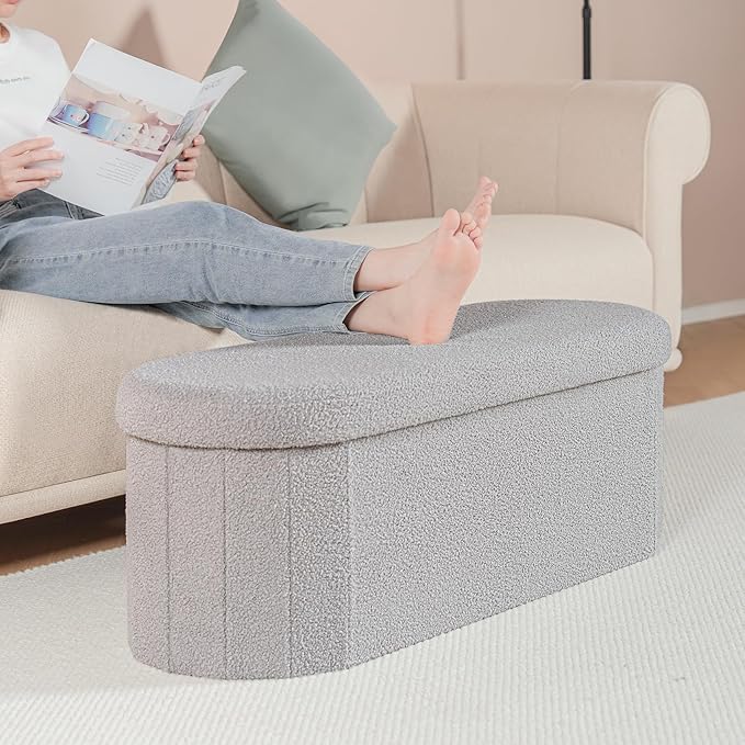 B FSOBEIIALEO Ottoman with Storage - Image 6
