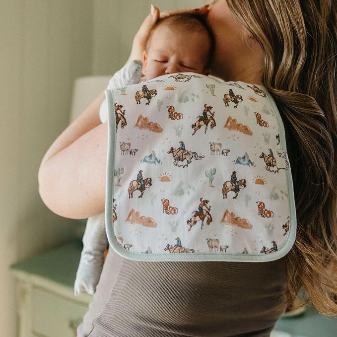 Copper Pearl Baby Burp Cloth Large 21''x10'' Size Premium Absorbent Triple - Image 4