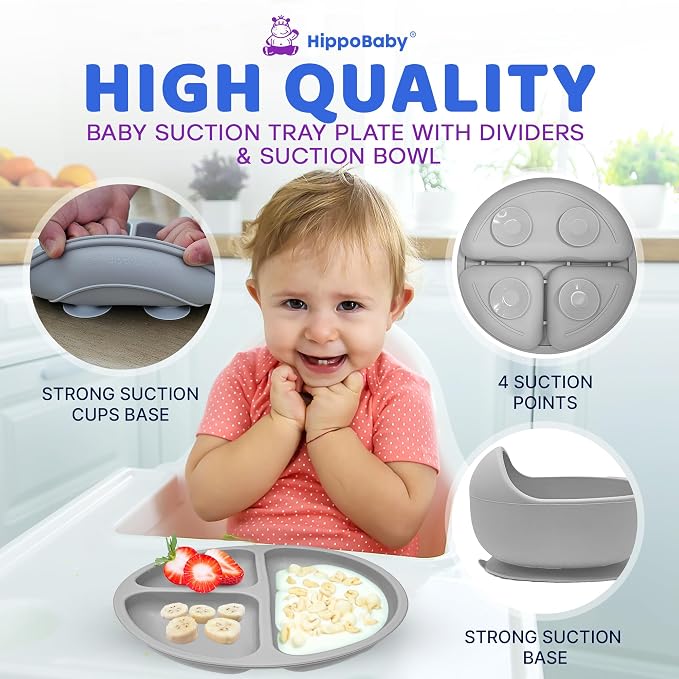 Baby Led Weaning Supplies | 10 Piece Silicone Feeding Set | Baby Toddler Bib - Image 4