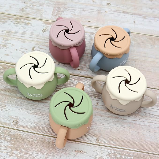 Honey Jar Pot 3-in-1 Silicone Training Cup 8.5oz, Baby Sippy Cup - Image 4