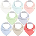 8-Pack Organic Baby Bandana Bibs by KeaBabies