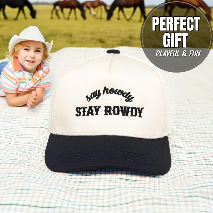 Funky Junque Premium Kids Trucker Hat Vintage Snapback Baseball Cap - Image 4