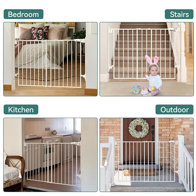 Babelio 27-45" No Bottom Bar Baby/Dog Gate - Image 7
