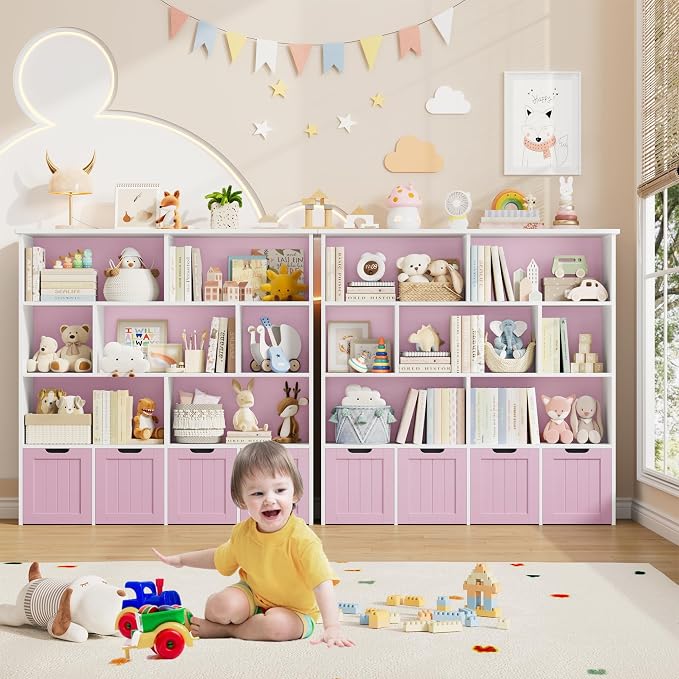 FINETONES Toy Storage Organizer, Kids Bookshelf - Image 5
