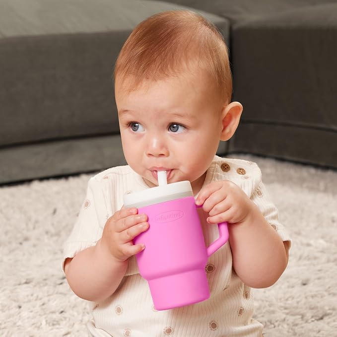 Infantino My 1st Tumbler, Silicone Sippy Cup - Image 7