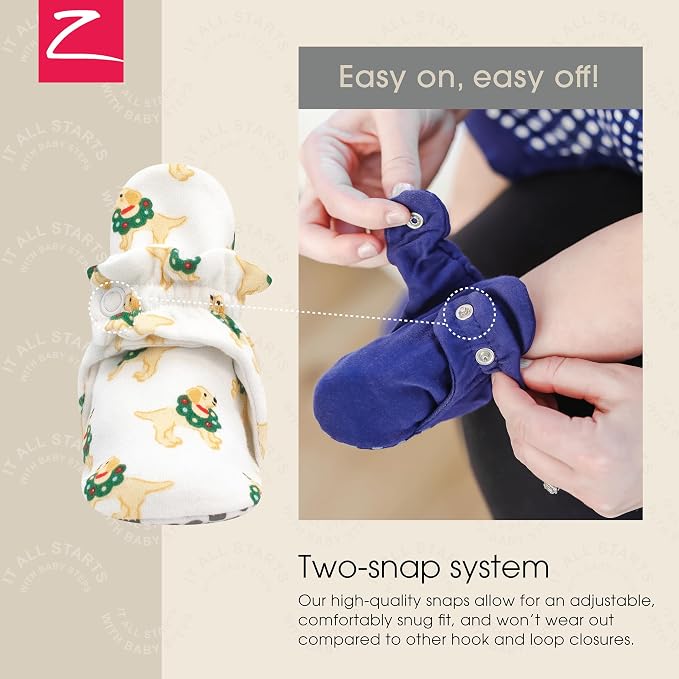 Zutano Organic Baby Booties Newborn Infant, Lost Baby Socks Solution, 18-24 - Image 3