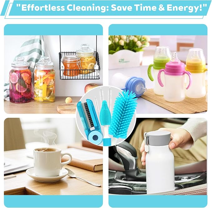 Sosmar 6 Pack Water Bottle Cleaner, Stanley Cup Cleaner Brush Kit - Image 8