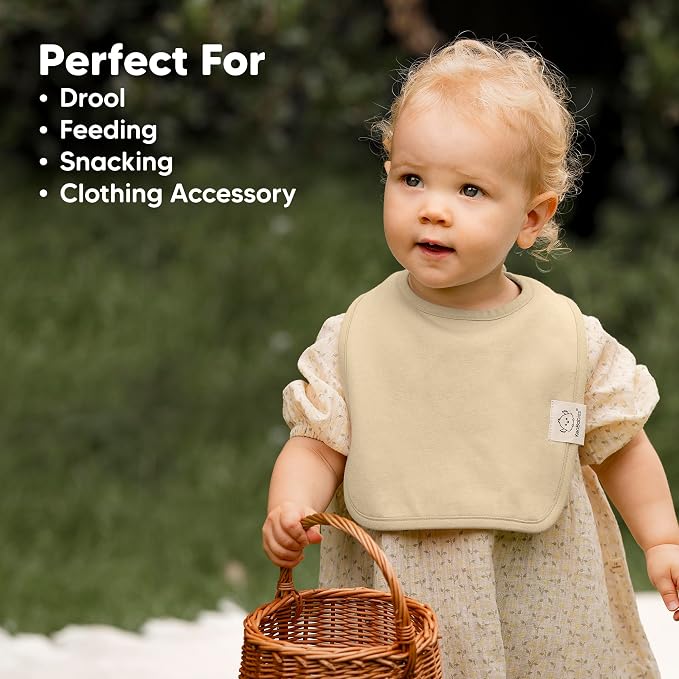 KeaBabies 8-Pack Organic Baby Bibs - Image 8
