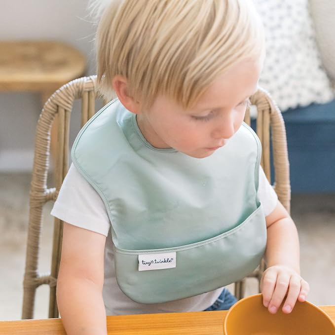 Tiny Twinkle Mess Proof Baby Bibs - Image 3
