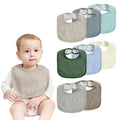 JELLYMONI 8 Pack Muslin Drool Bibs by JELLYMONI