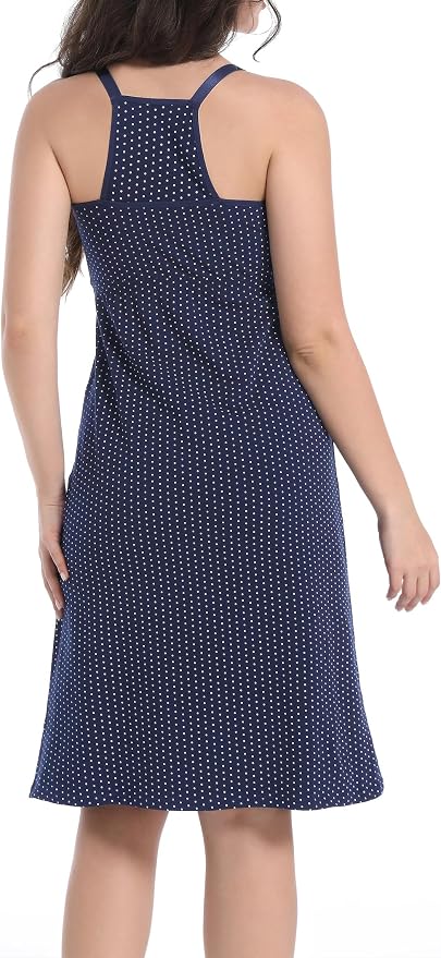 SUIEK 3-Pack Maternity Nursing Nightgown Cotton Breastfeeding Dress Pregnancy - Image 3