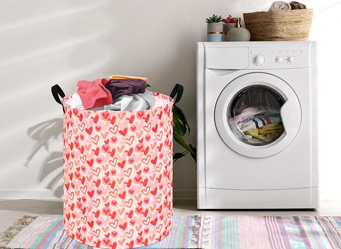 Round Laundry Hamper Storage Basket Laundry Organizer Hamper Storage Bins - Image 5
