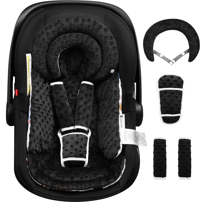 Infant Car Seat Insert with Removable Cushion by BOMOLOUR