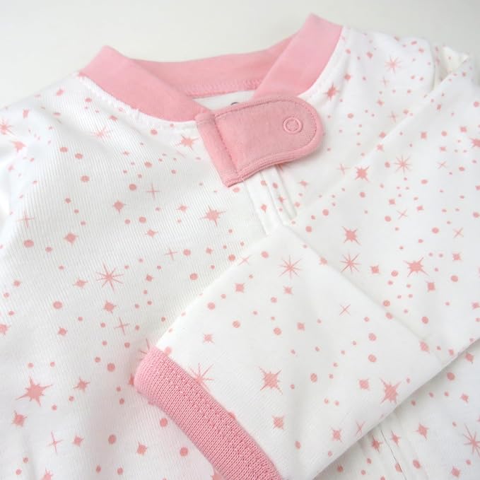 HonestBaby Sleep and Play Footed Pajamas One-Piece Sleeper Jumpsuit Zip-Front - Image 2