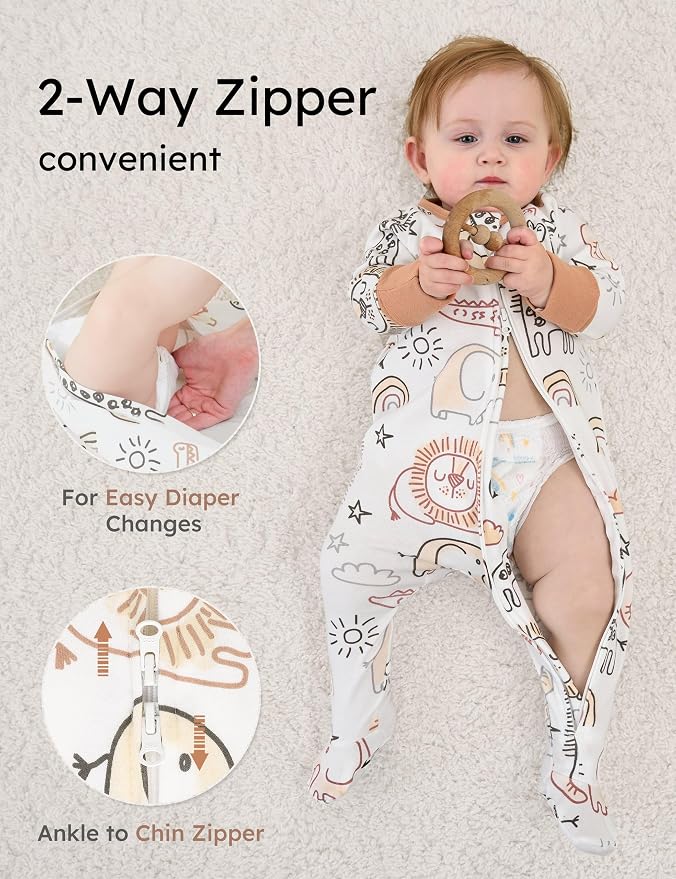 Yoofoss Baby Pajamas 100% Cotton Baby Sleepers - Image 3
