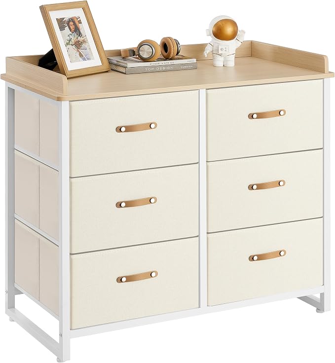 SONGMICS Kids Dresser with 6 Drawers, Boys Girls Dresser, with Water-Resistant by SONGMICSbySONGMICSHOME