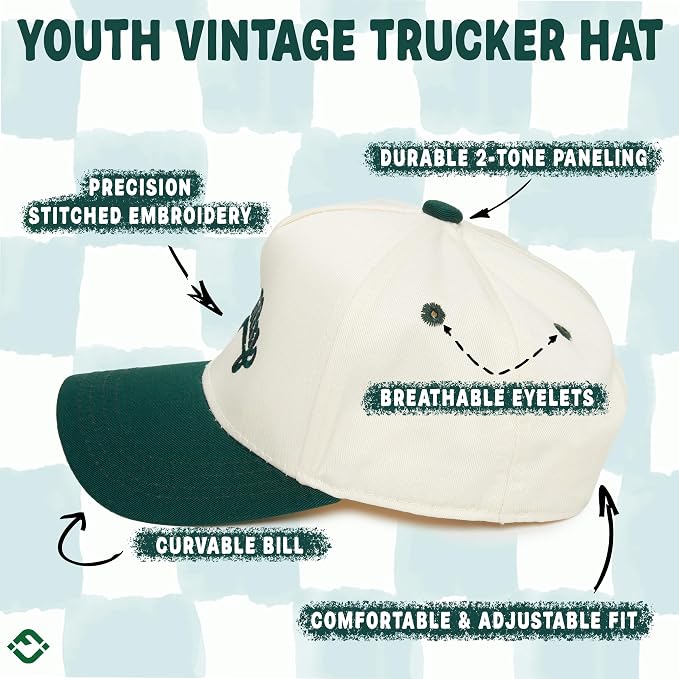 Funky Junque Premium Kids Trucker Hat Vintage Snapback Baseball Cap - Image 5