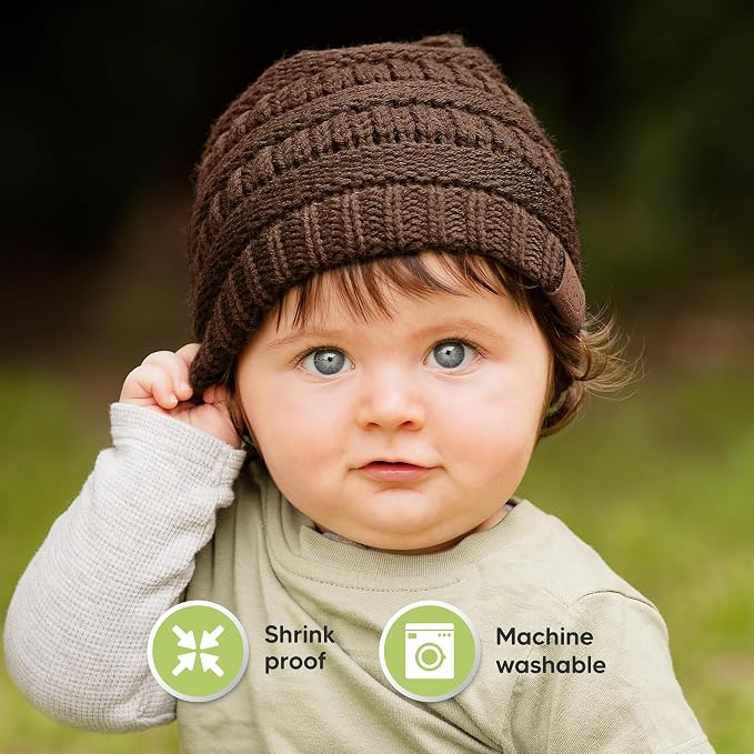 3-Pack Baby Beanies for Boys, Girls - Image 6