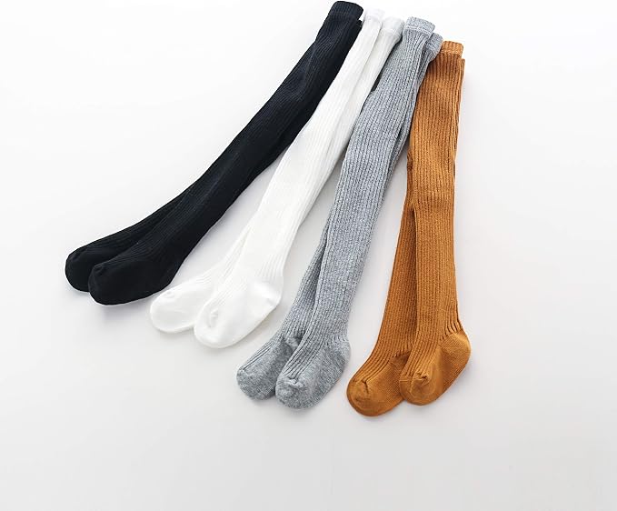 CECORC Baby Girls Tights Toddler Cable Knit Leggings Thick Cotton Infant - Image 5